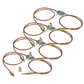 Pack Of 4 X Interrupter Type Thermocouples For Gas Fryer With Interruptor