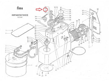 Fima Impastatrice S27/S40  Pizza Dough Mixer Top Shaft Skf Bearing