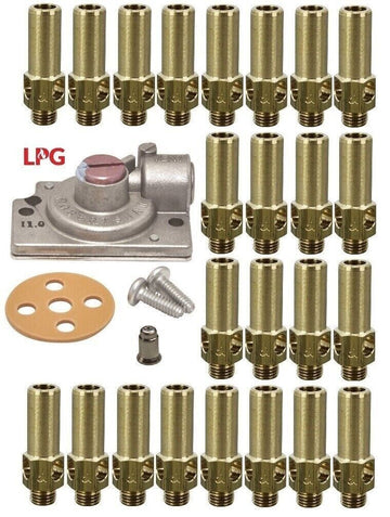 Henny Penny Gas Fryer LPG Propane Burner Nozzle Injector Conversion Kit - Comple