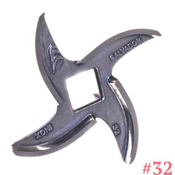 Mincer Blade No 22 Stainless Steel, Curved Edge Genuine Salvador X3